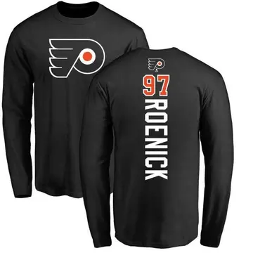 Men's Jeremy Roenick Philadelphia Flyers Backer Long Sleeve T-Shirt - Black