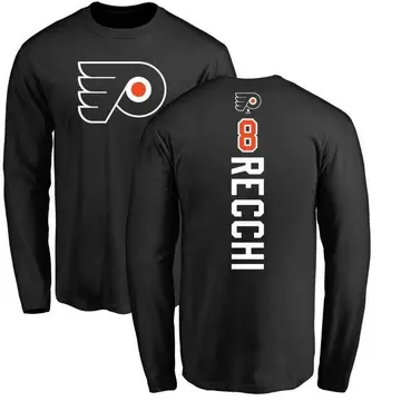 Men's Mark Recchi Philadelphia Flyers Backer Long Sleeve T-Shirt - Black