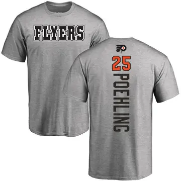 Men's Ryan Poehling Philadelphia Flyers Backer T-Shirt - Ash