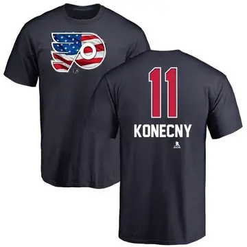 Youth Travis Konecny Philadelphia Flyers Name and Number Banner Wave T-Shirt - Navy